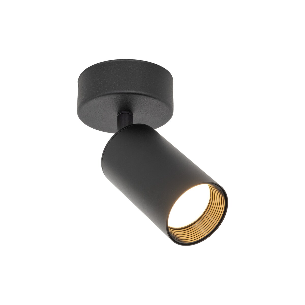 Reflektor spot TK Lighting AMIS BLACK 10793 czarno-złoty, ruchoma lampa GU10 do salonu i kuchni
