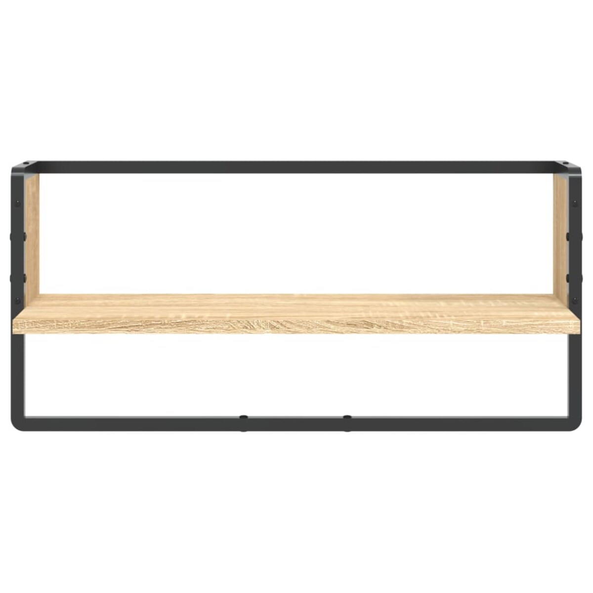 vidaXL Półka ścienna z drążkiem, dąb sonoma, 65x25x30 cm