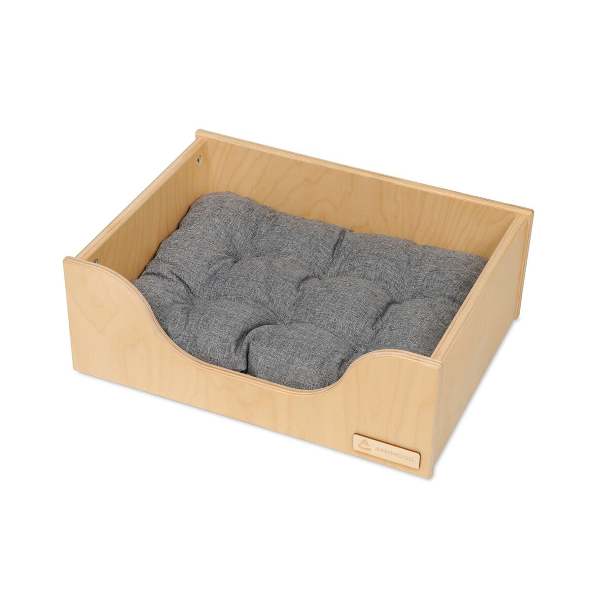 Animood Drewniane Legowisko Marti rozmiar: M, kolor: naturalny