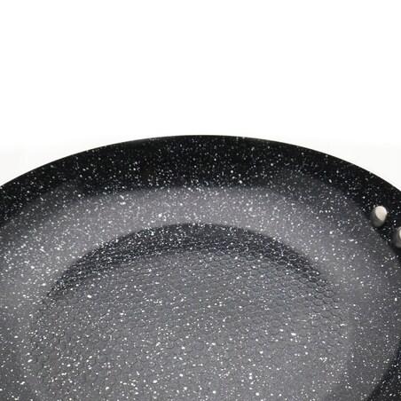 Lekka Patelnia Granitowa 24 Cm Plaster Miodu Indukcja Gaz 1.5L 4.5 Cm