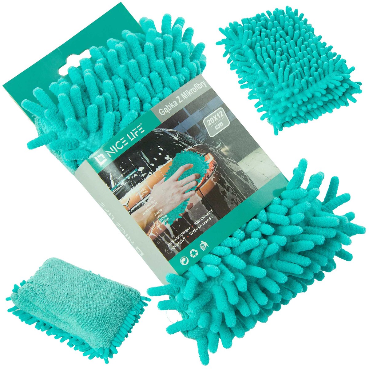 Gąbka Z Mikrofibry Do Czyszczenia Mycia Auta
