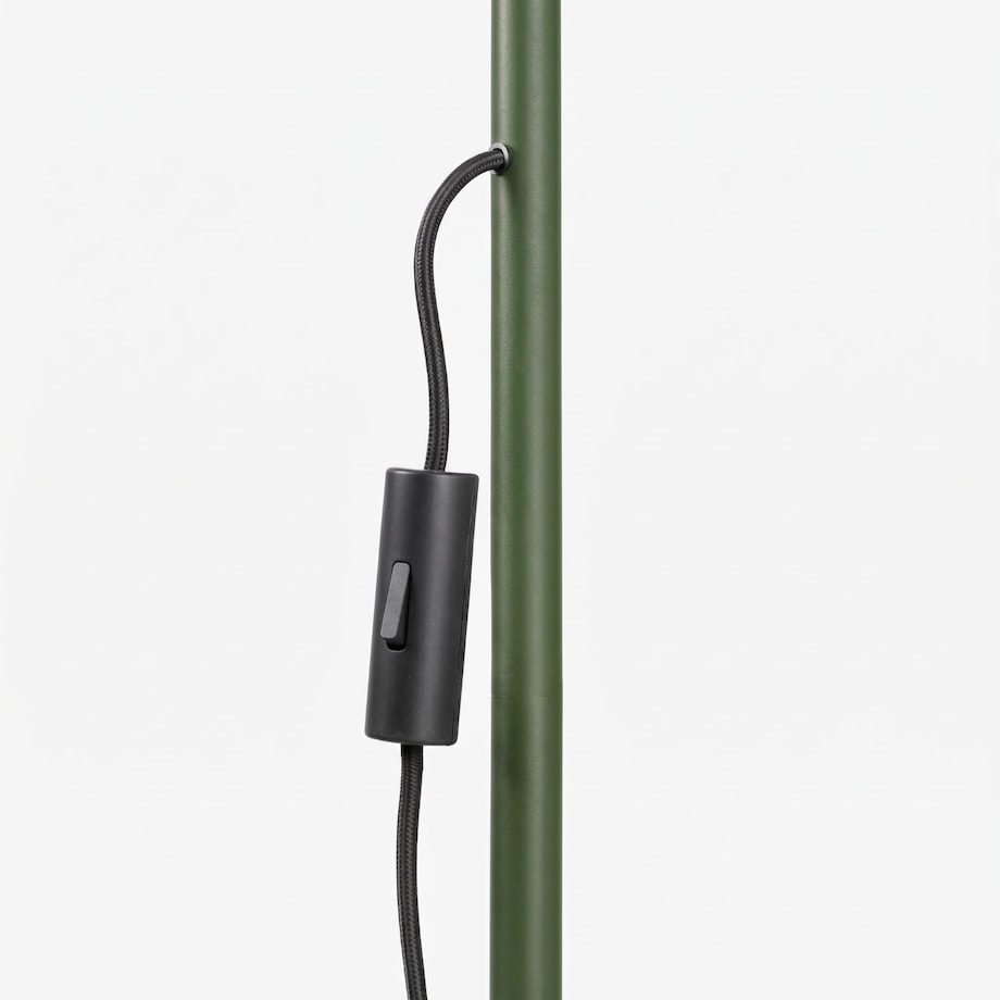 Lampa podłogowa KARBON 1 zielona oliwka