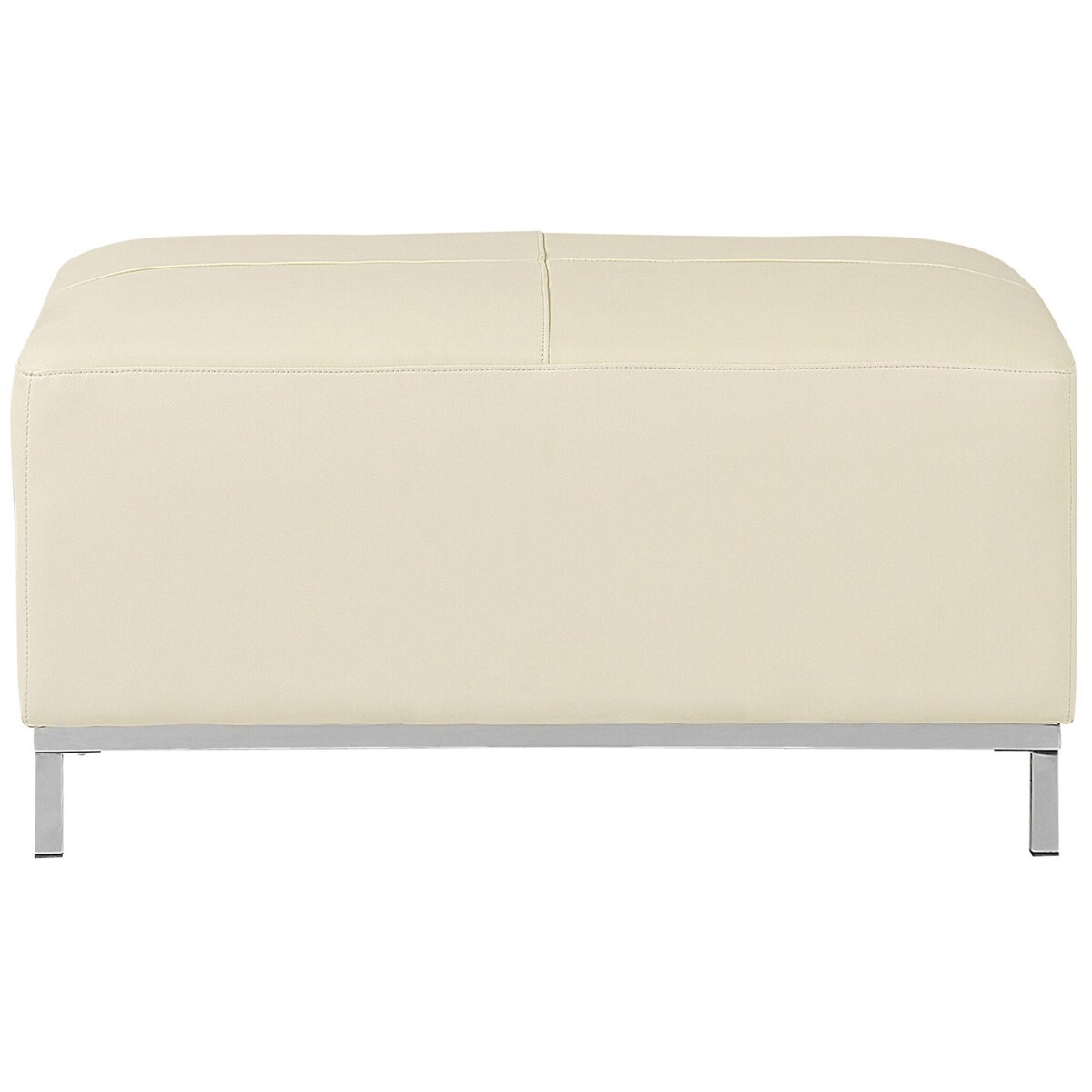 Otomana skórzana beżowa OSLO