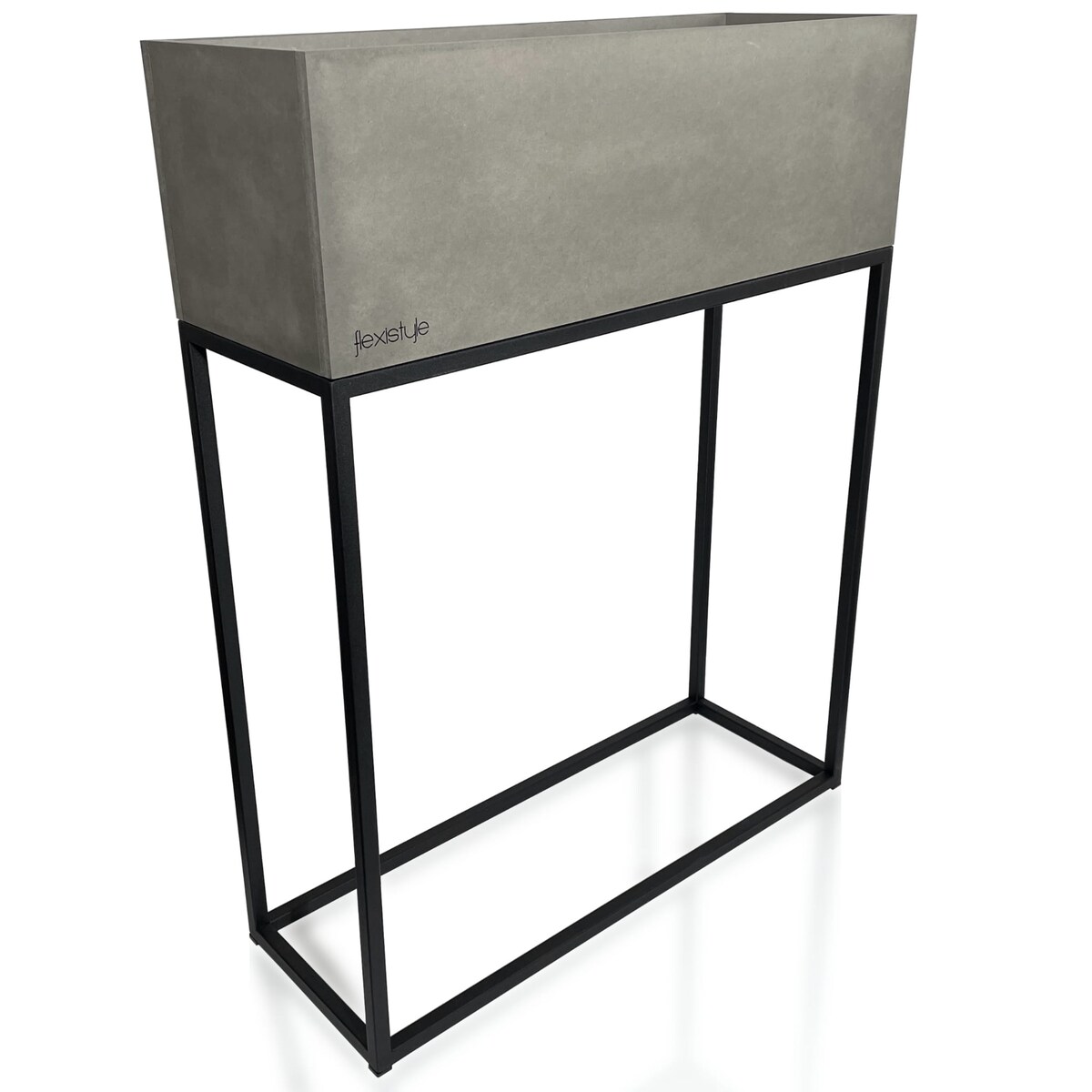 Kwietnik loftowy FIORINO szary 62x22x80 cm