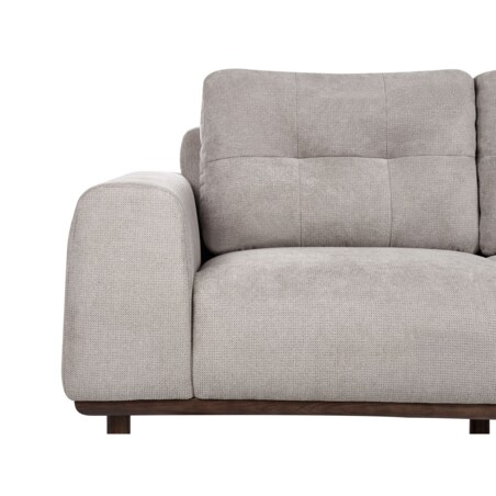 Sofa 2-osobowa jasnoszara LAURILA