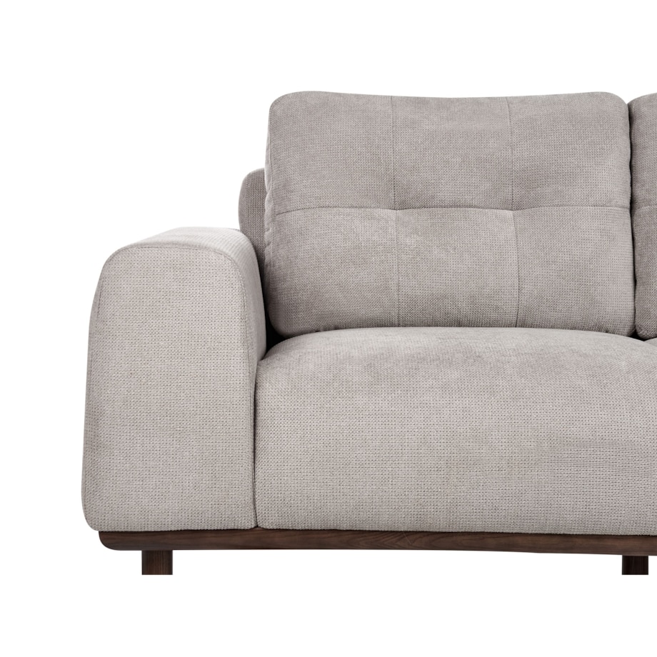 Sofa 2-osobowa jasnoszara LAURILA