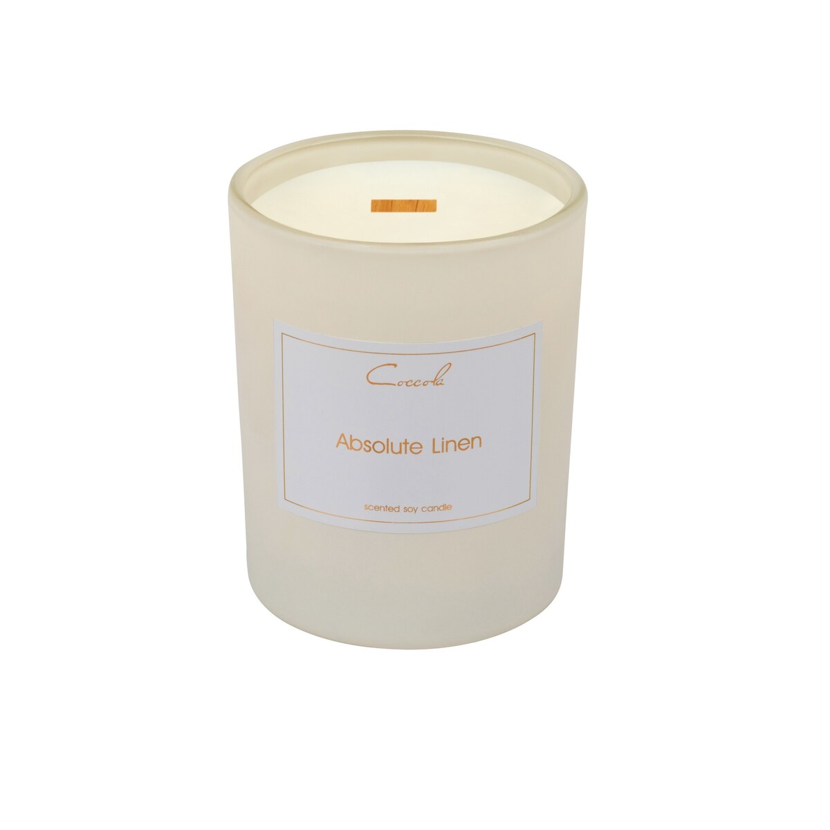 Absolute Linen- 210 gram ekologiczna naturalna świeca sojowa