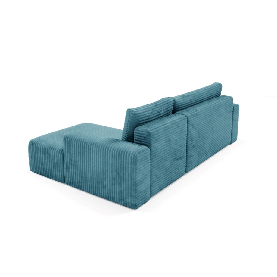 Narożnik SONTII z funkcją spania gruby sztruks Kolor: TILIA 75