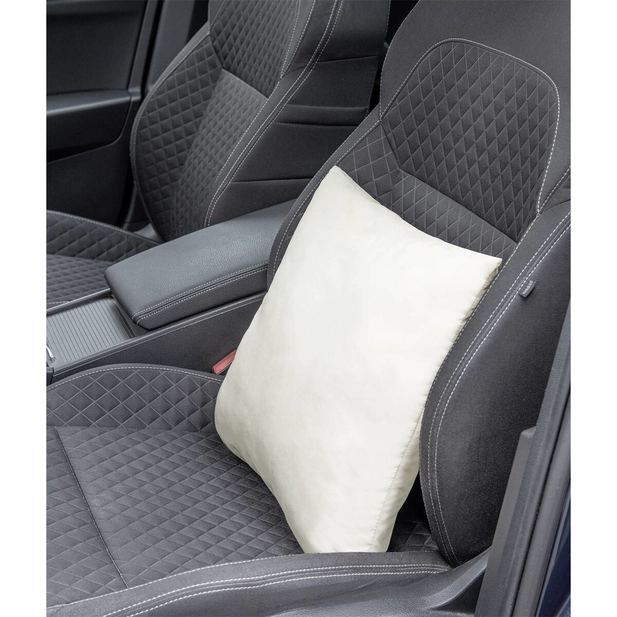 Poduszka podróżna z przyssawkami do przyklejenia na szybę, 40 x 40 cm