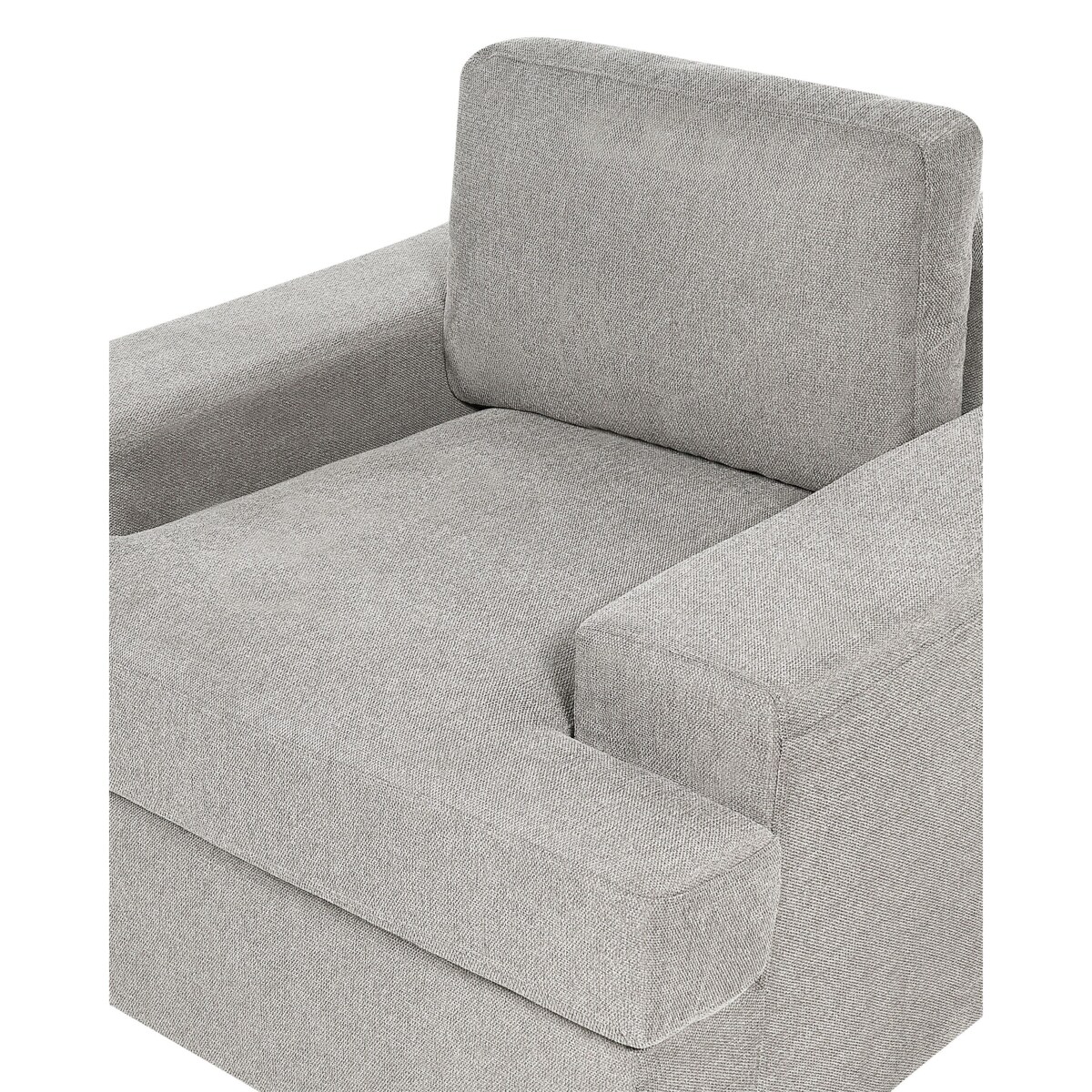 Zestaw 2 foteli tapicerowanych jasnoszary ALLA