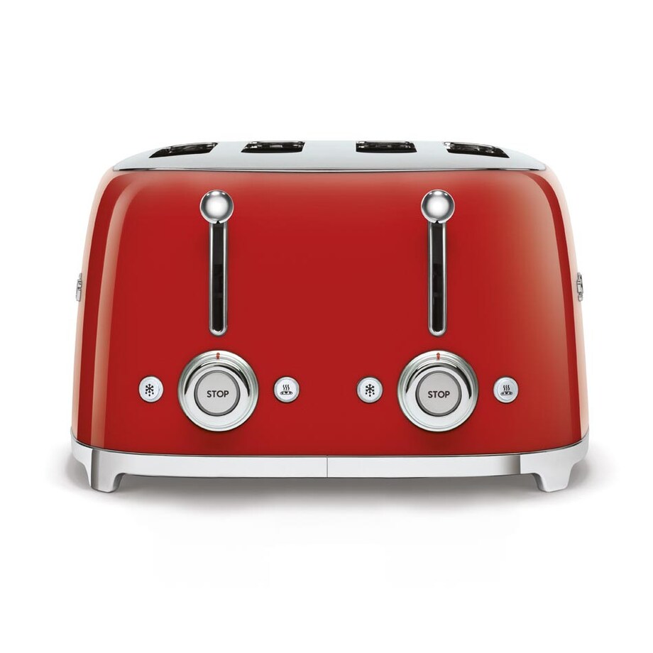 Toster elektryczny na 4 kromki czerwony 50's Style, SMEG