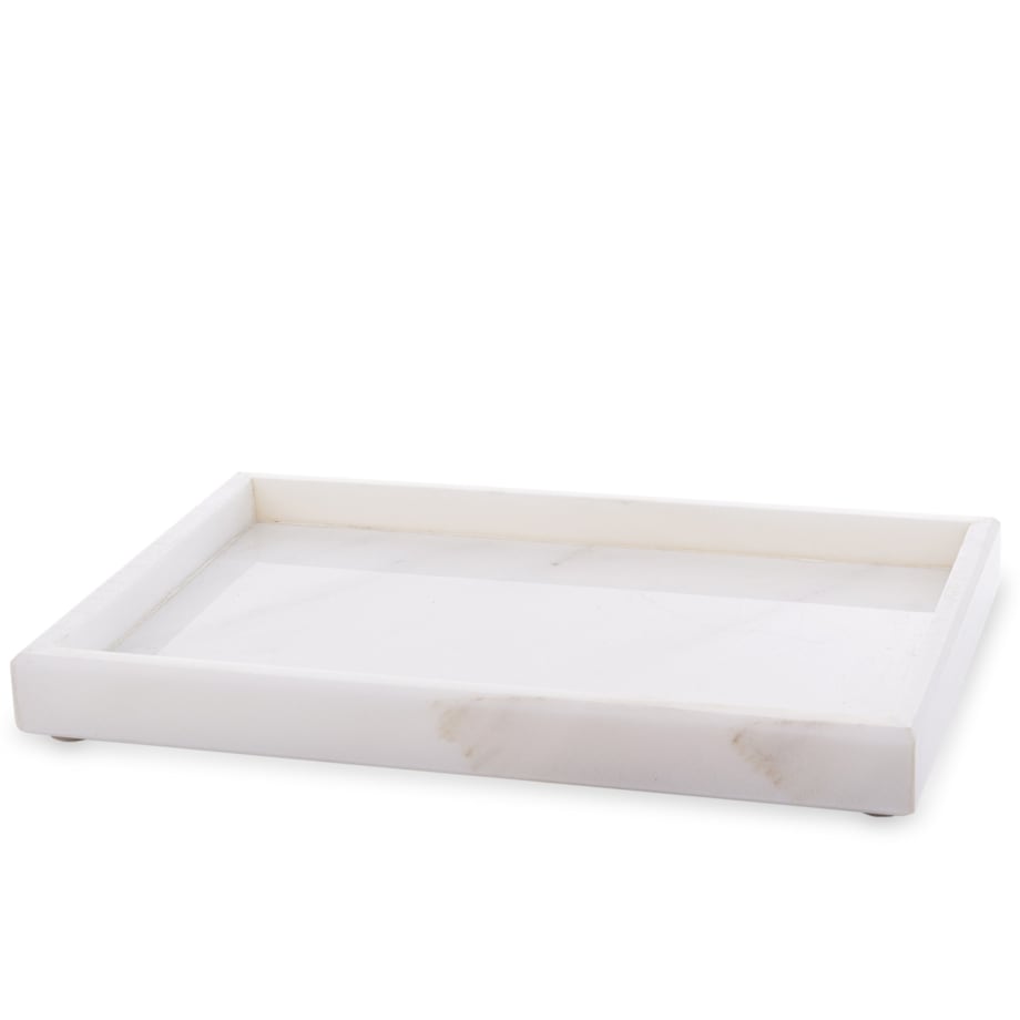 Taca dekoracyjna 30x20x3 cm MARMARILO biała