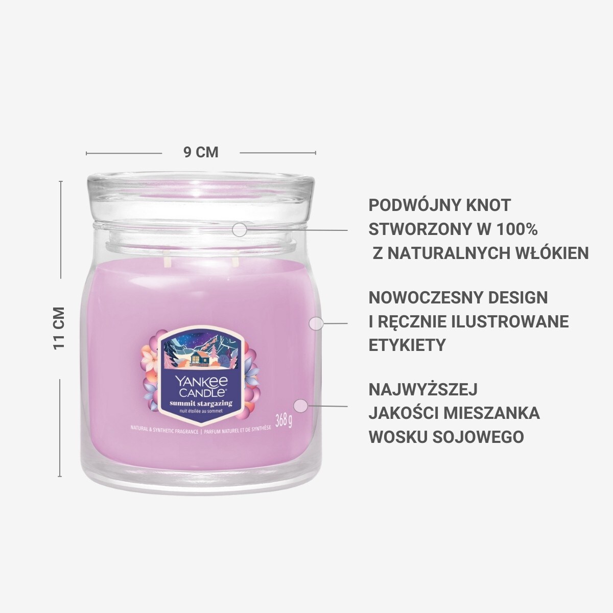 YC SIGNATURE – Świeca średnia SUMMIT STARGAZING
