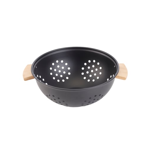 MODERN KITCHEN Durszlak 24xH10cm z bambusowymi rączkami