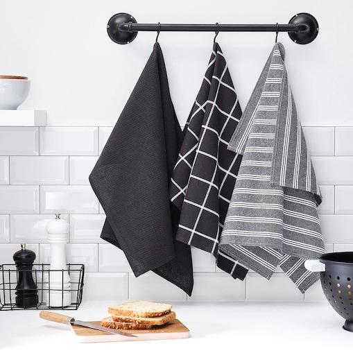 Ściereczki kuchenne bawełniane Uni, 3 sztuki, 50 x 70 cm