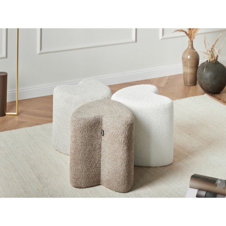 Puf SCOTIA Szenil Beżowy 40 cm 33 cm 44 cm