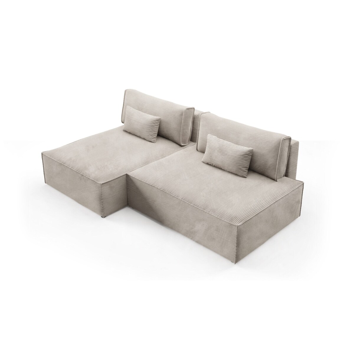 Narożnik modułowy LUCCA z funkcją spania sztruks POSO 14