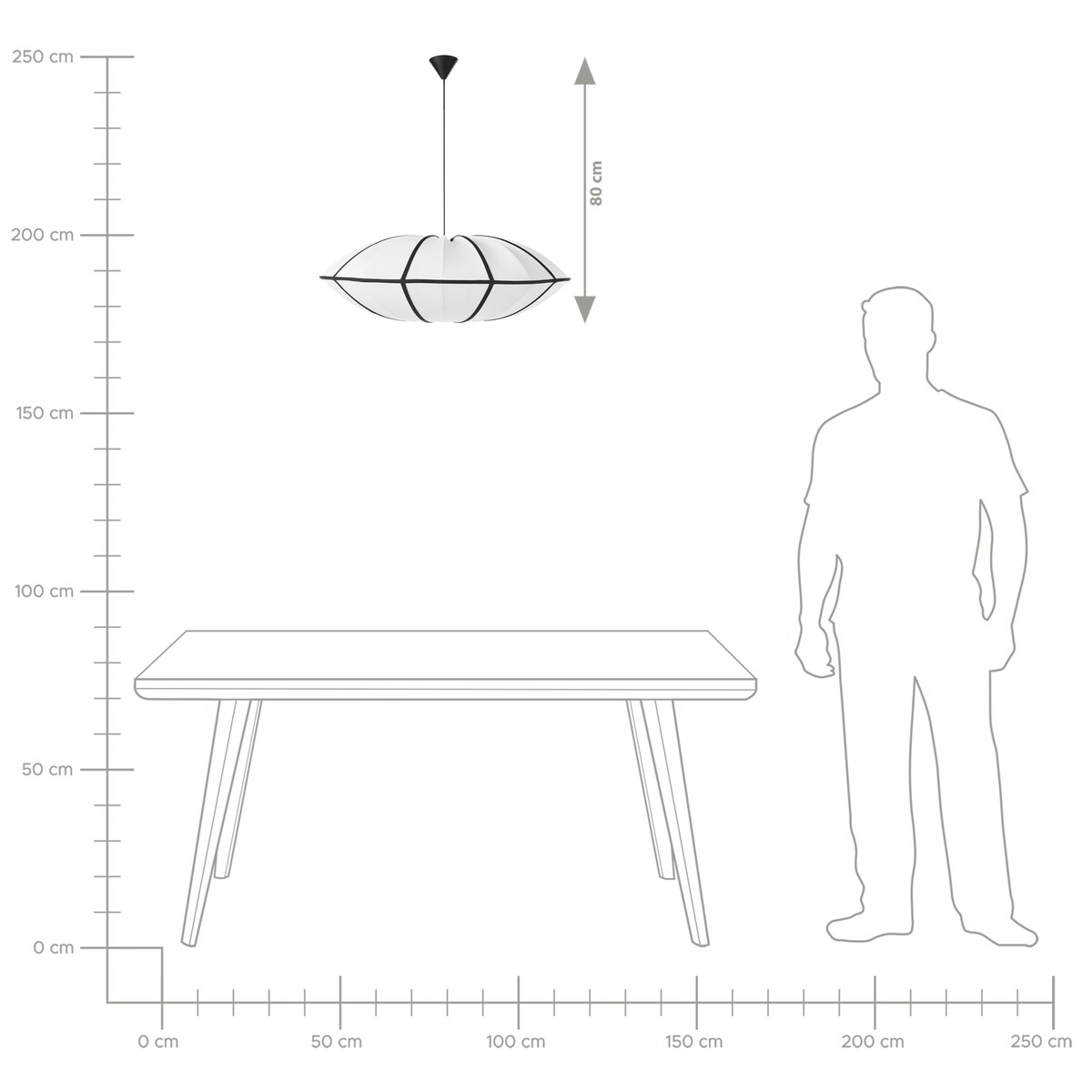 Lampa wisząca GUASARE Biały
