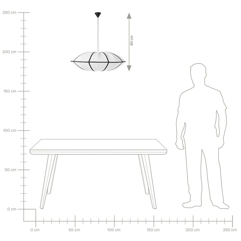 Lampa wisząca GUASARE Biały