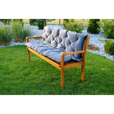 Poduszki na meble ogrodowe z oparciem, 100x50x50 cm, Grafit