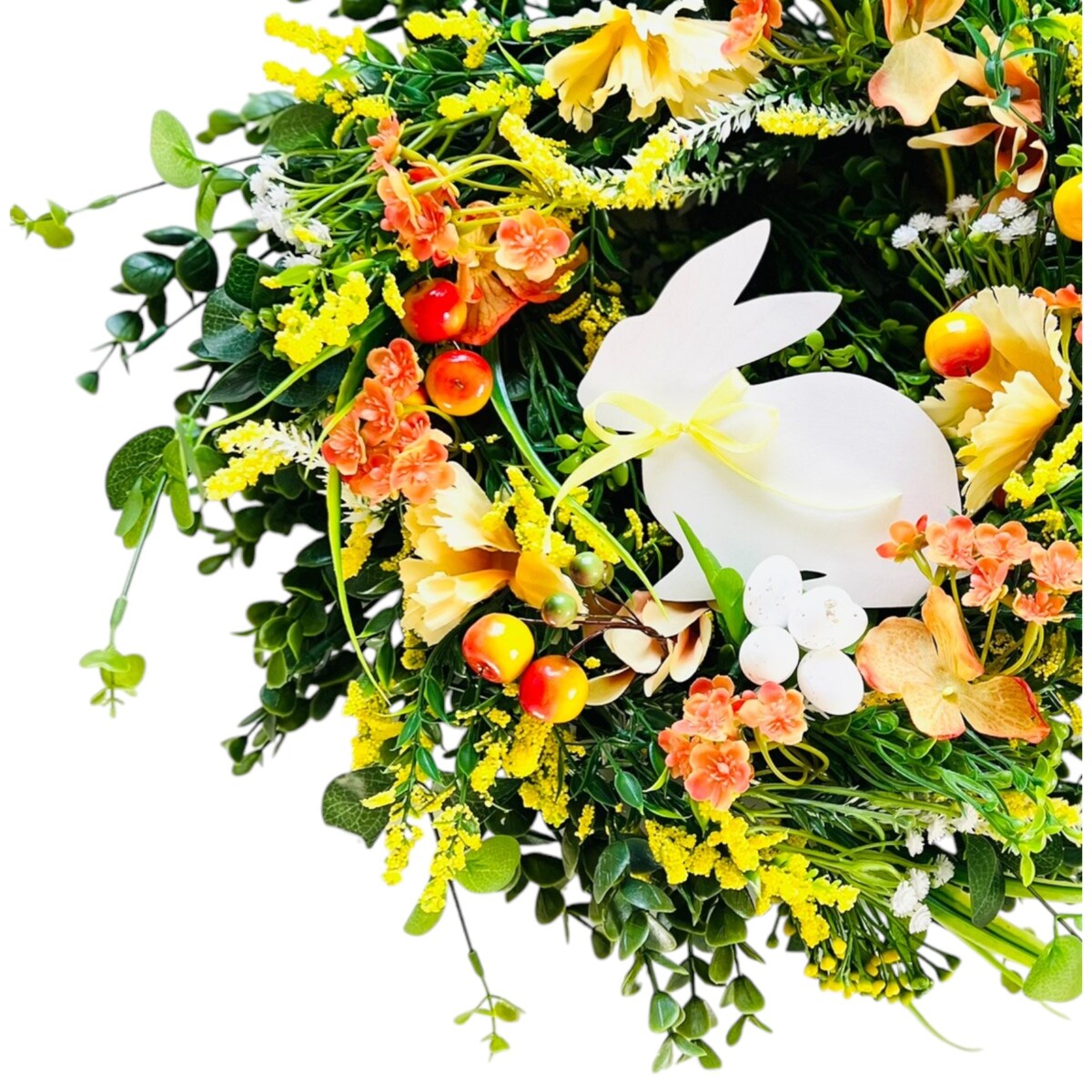 Wianek wielkanocny 45 cm stroik wiosenny XXL