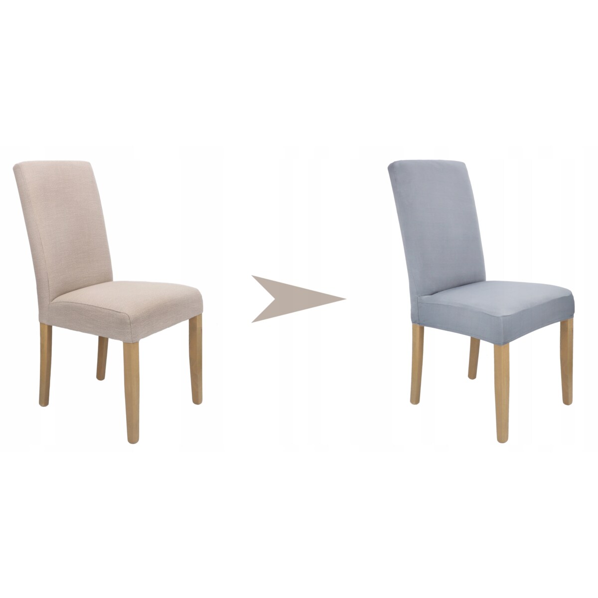 POKROWIEC NA KRZESŁO SZARY ELASTYCZNY [21A]