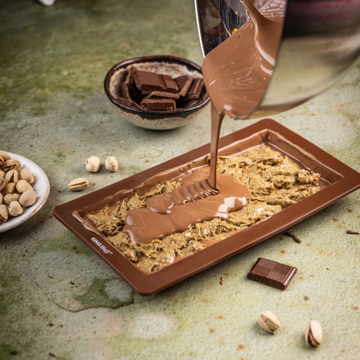 Forma silikonowa do czekolady Dubajskiej 25x13,5 cm KINGHOFF