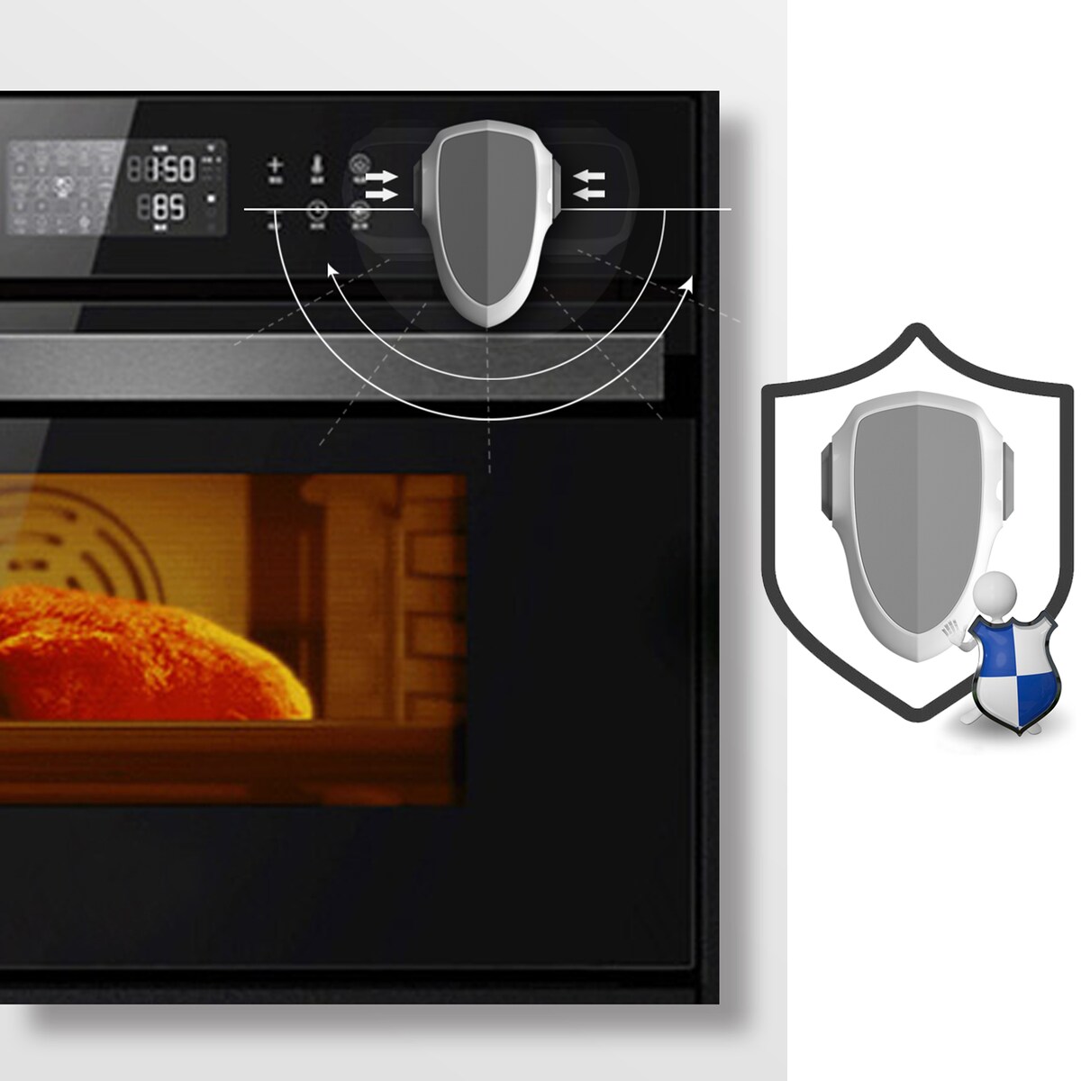 zabezpieczenie piekarnika przed dziećmi, sipo, białe