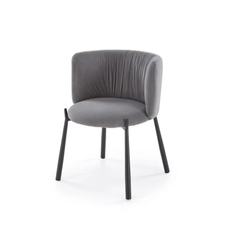 Krzesło tapicerowane K531 VELVET szare