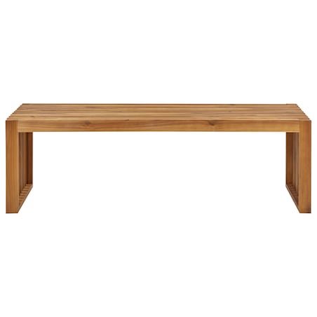 Zestaw 2 ławek ogrodowych SULZANO 150 cm Drewno akacjowe Brązowy