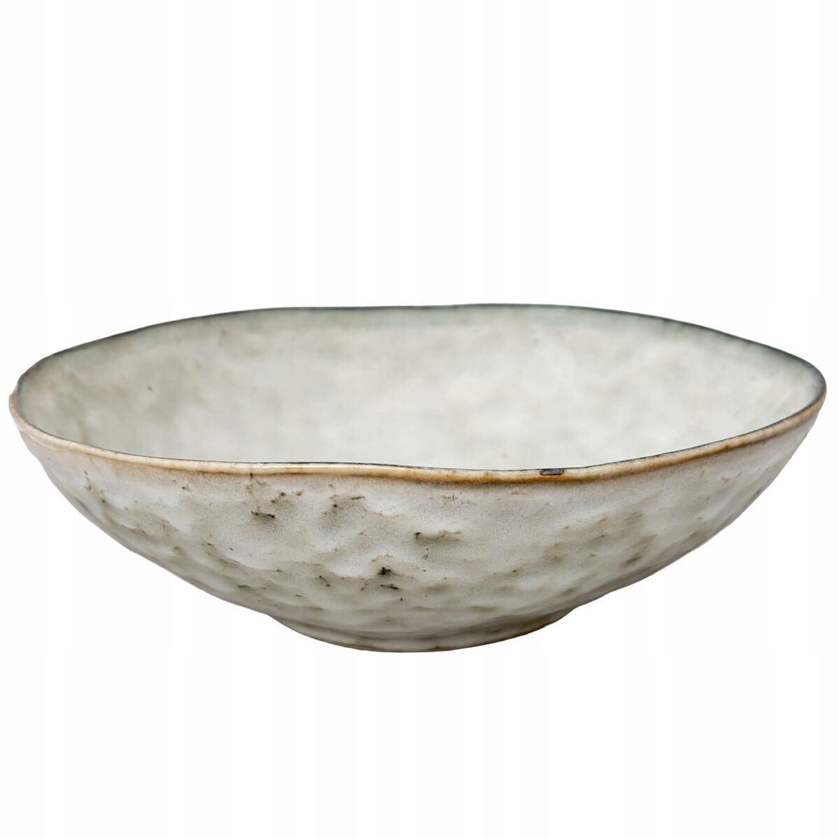 MISA MISKA NA OWOCE SAŁATKĘ PATERA 30cm CERAMICZNA BEŻOWA OKRĄGŁA DO DOMU