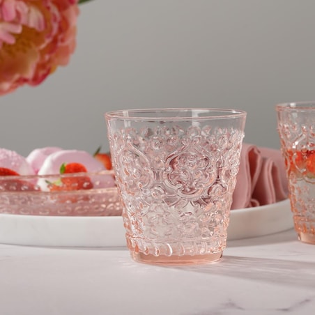 VILLA ITALIA Szklanka różowa 270 ml MILVA