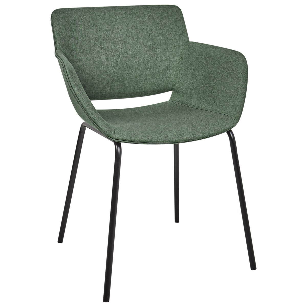 Krzesło do jadalni AXTEL Zestaw 2 Tkanina Zielony