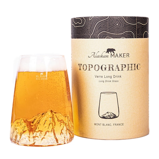 Szklanka Long Drink - Topographic - Mont Blanc