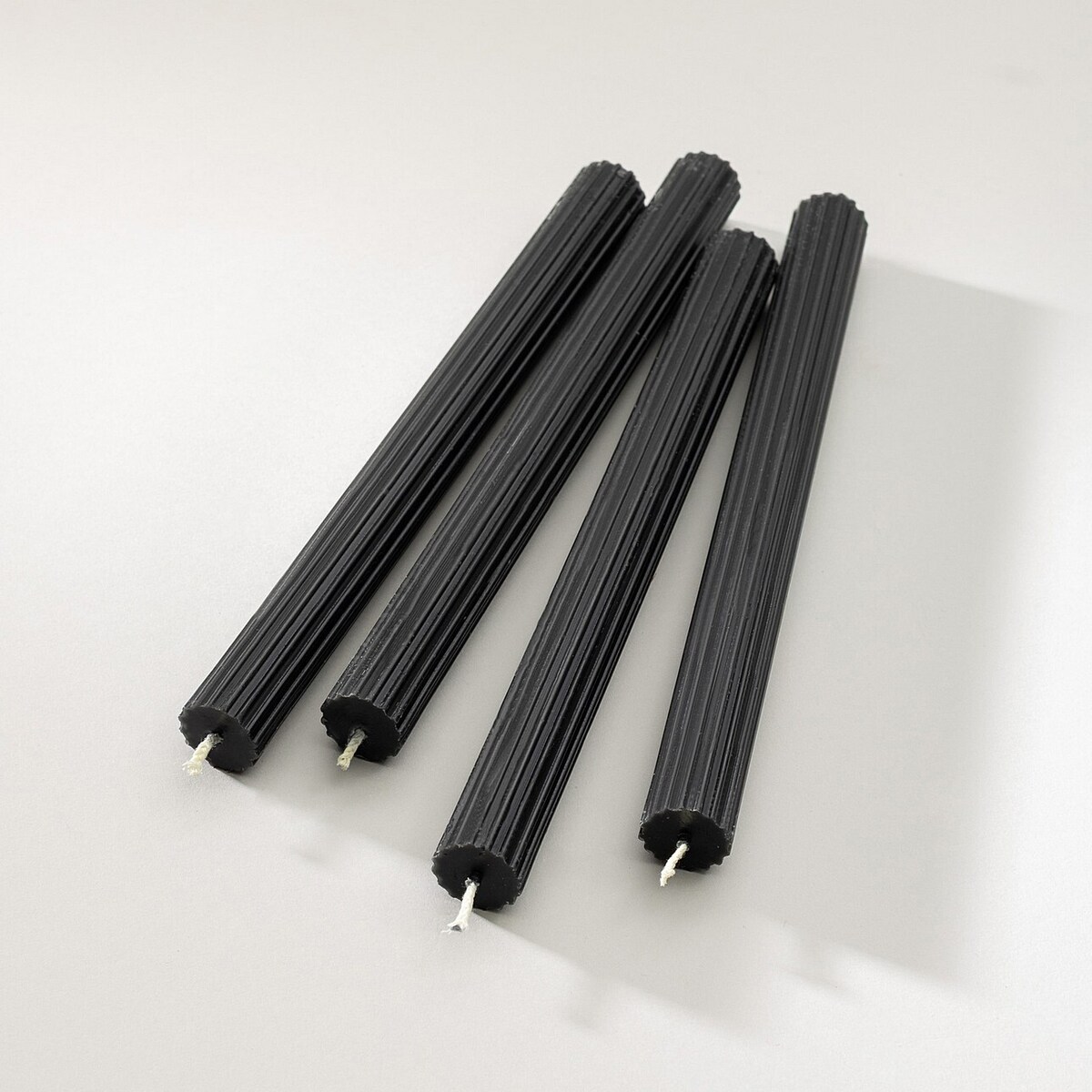 Zestaw świec stroikowych Noir 2x25 cm boże narodzenie, święta, świąteczne, czarny, 2x2x25 cm