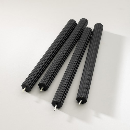 Zestaw świec stroikowych Noir 2x25 cm boże narodzenie, święta, świąteczne, czarny, 2x2x25 cm