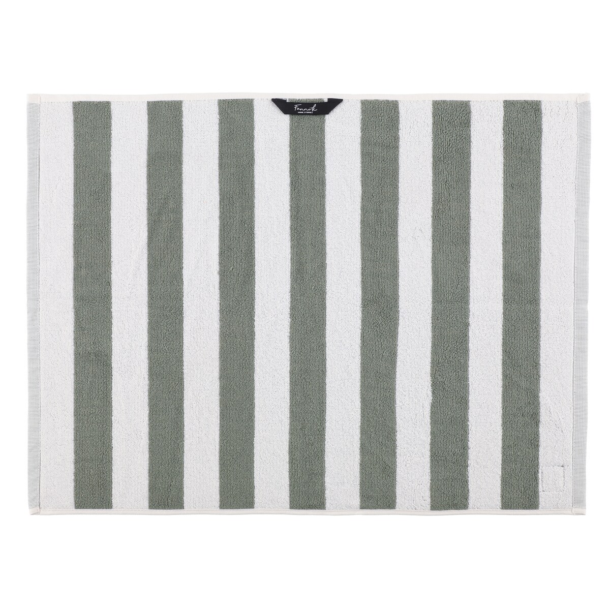 Ręcznik do rąk w paski HANKO, 50 x 70 cm, kolor zielony, bawełna