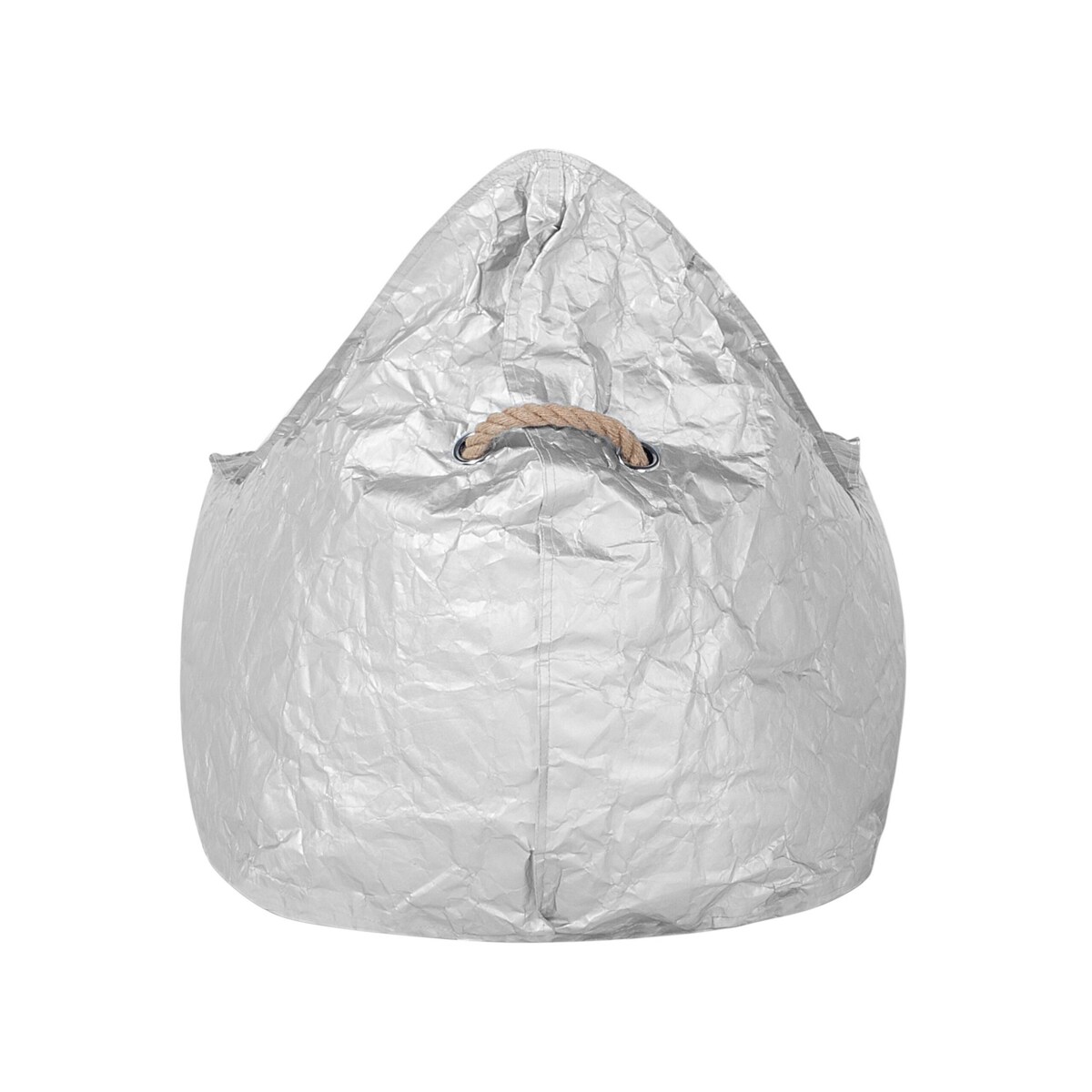 Fotel worek 200 L DROP 63 cm 75 cm Srebrny