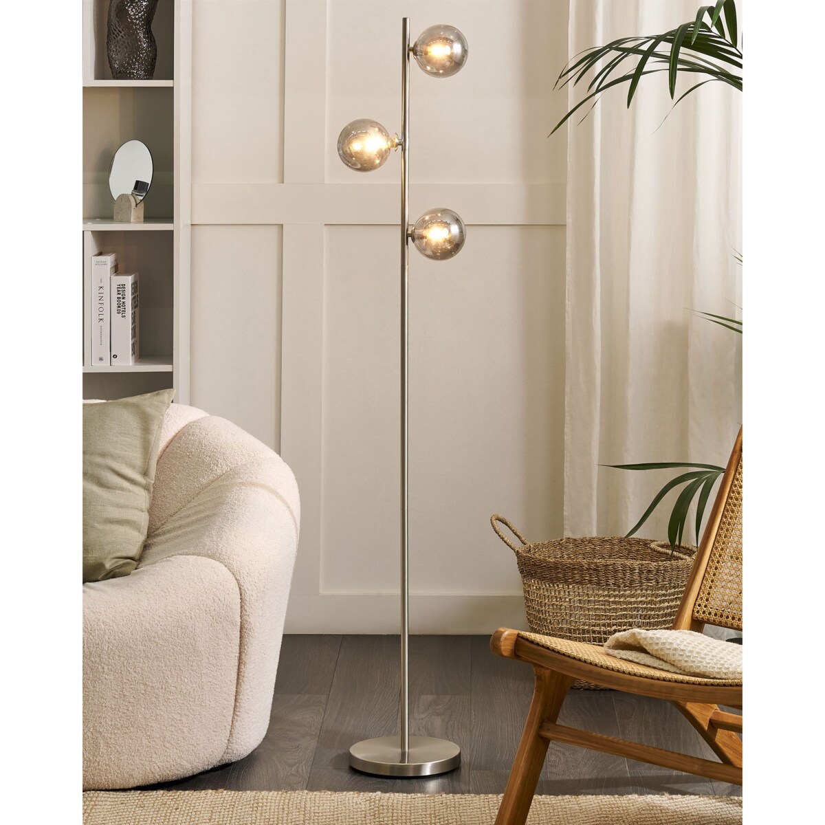 Lampa podłogowa RAMIS Metal Srebrny