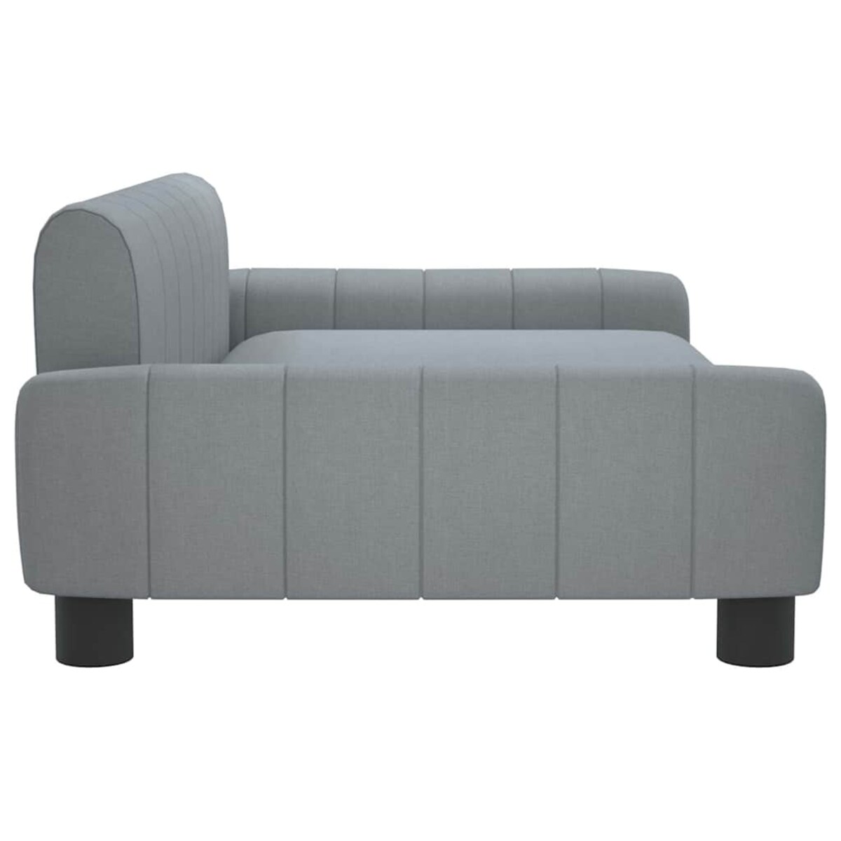 vidaXL Sofa dla dzieci, jasnoszara, 90x53x30 cm, obita tkaniną