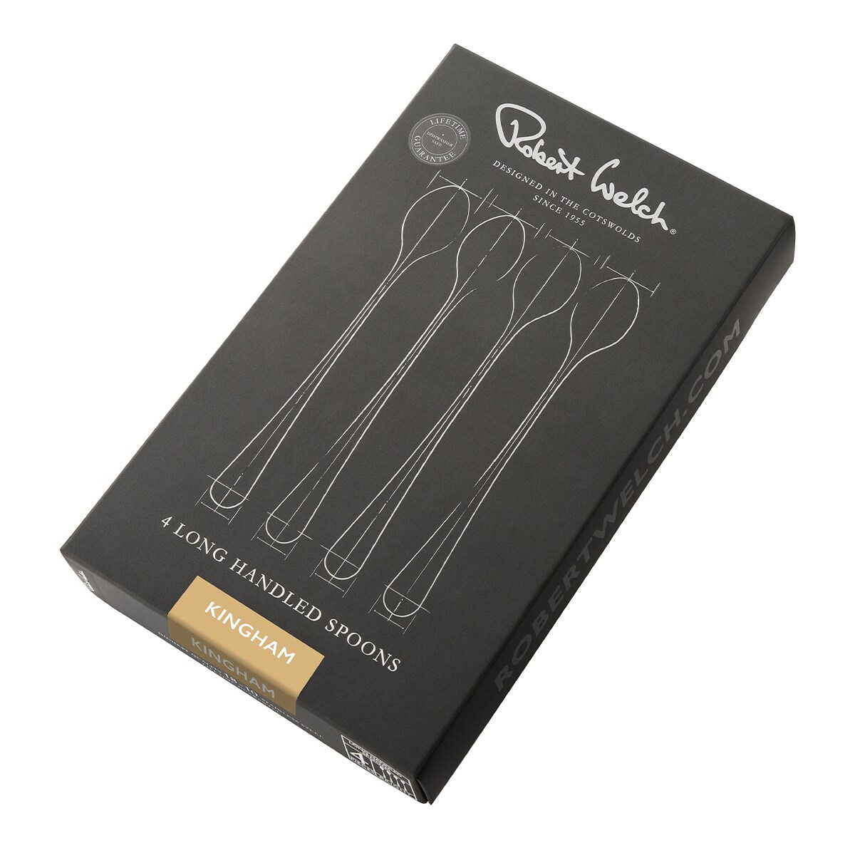 Łyżeczki do latte KINGHAM 4 szt. / Robert Welch