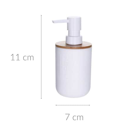 Dozownik na mydło z bambusowym wieczkiem