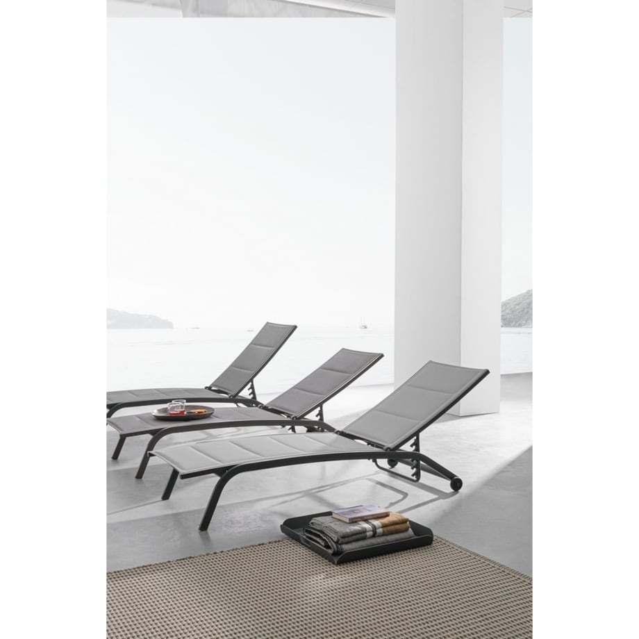 BIZZOTTO leżak ogrodowy CLEOPAS antracyt