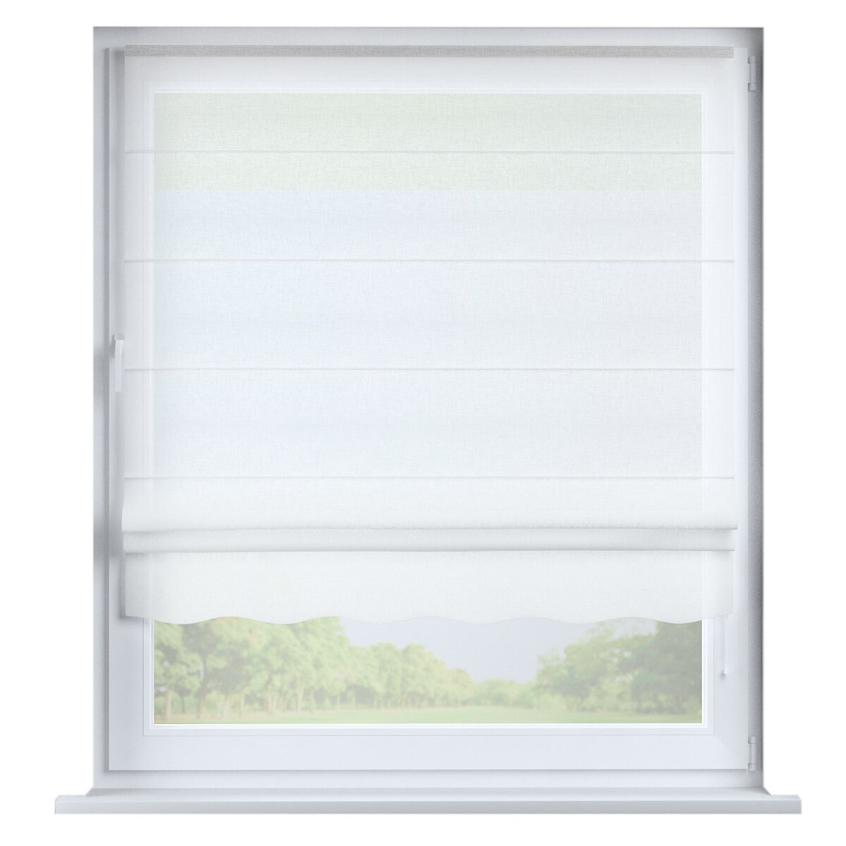 Roleta rzymska Florencja 130x170 prześwitująca ecru