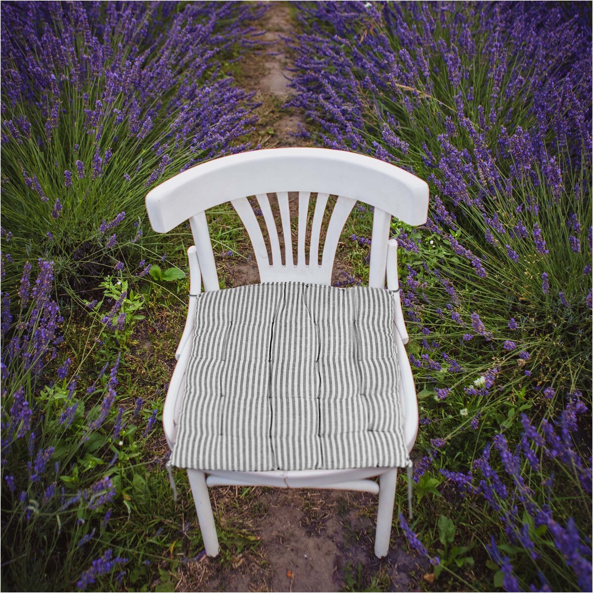 Poduszka Na Krzesło Ogrodowe Do Domu Na Taras 40X40 Cm Czarne