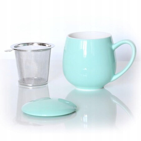 PREZENT UPOMINEK BOX DLA BABCI I DZIADKA - KAWA SMAKOWA HERBATA SYPANA PREMIUM KUBKI Z ZAPARZACZAMI I POKRYWKAMI - DUŻY ZESTAW KOSZ PREZENTOWY UPOMINKOWY