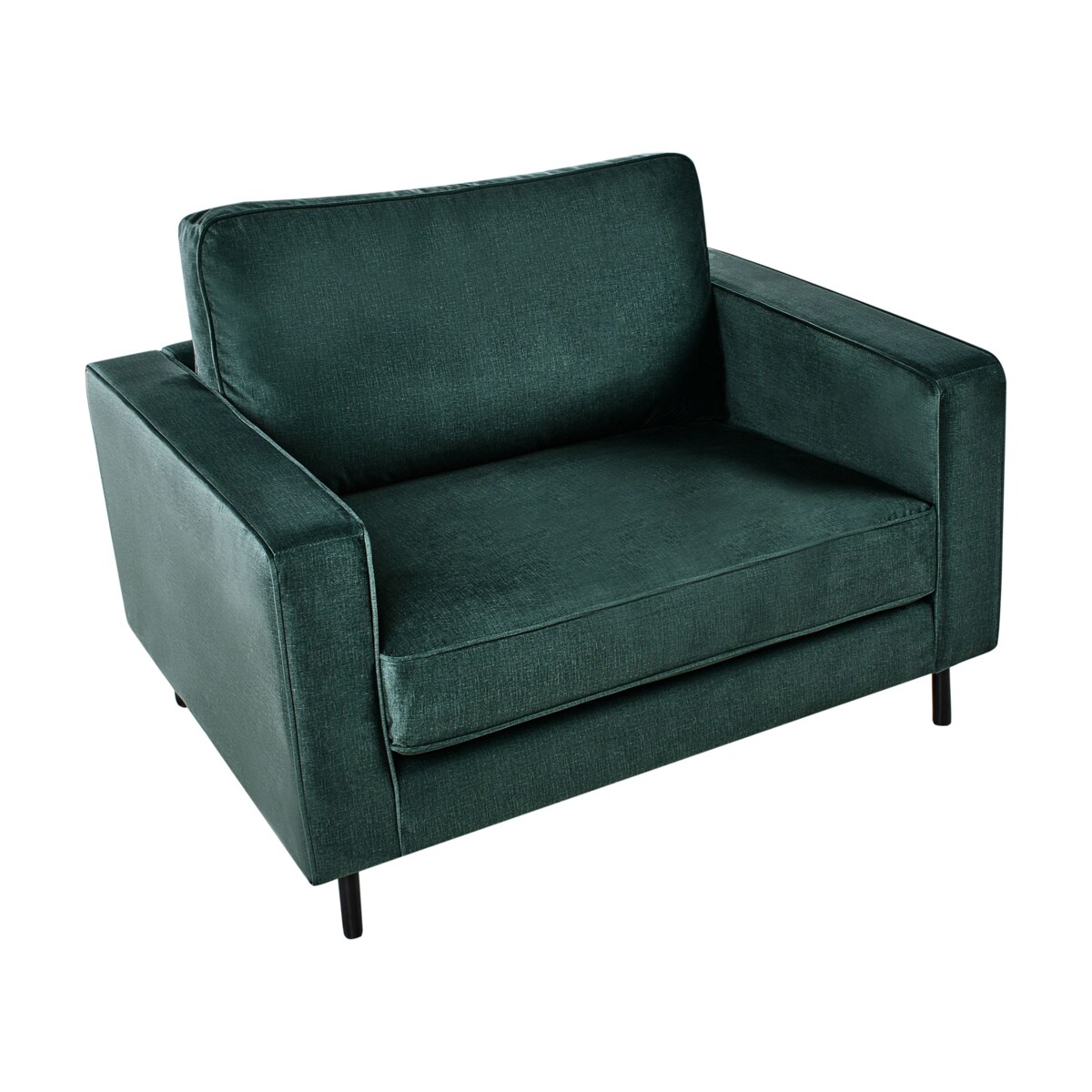 Komplet wypoczynkowy SAVALEN Welur Ciemnozielony dla 4 osób