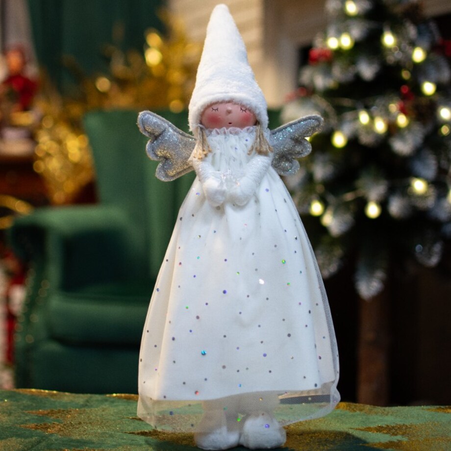 SKRZAT świąteczny aniołek gnom na święta figurka