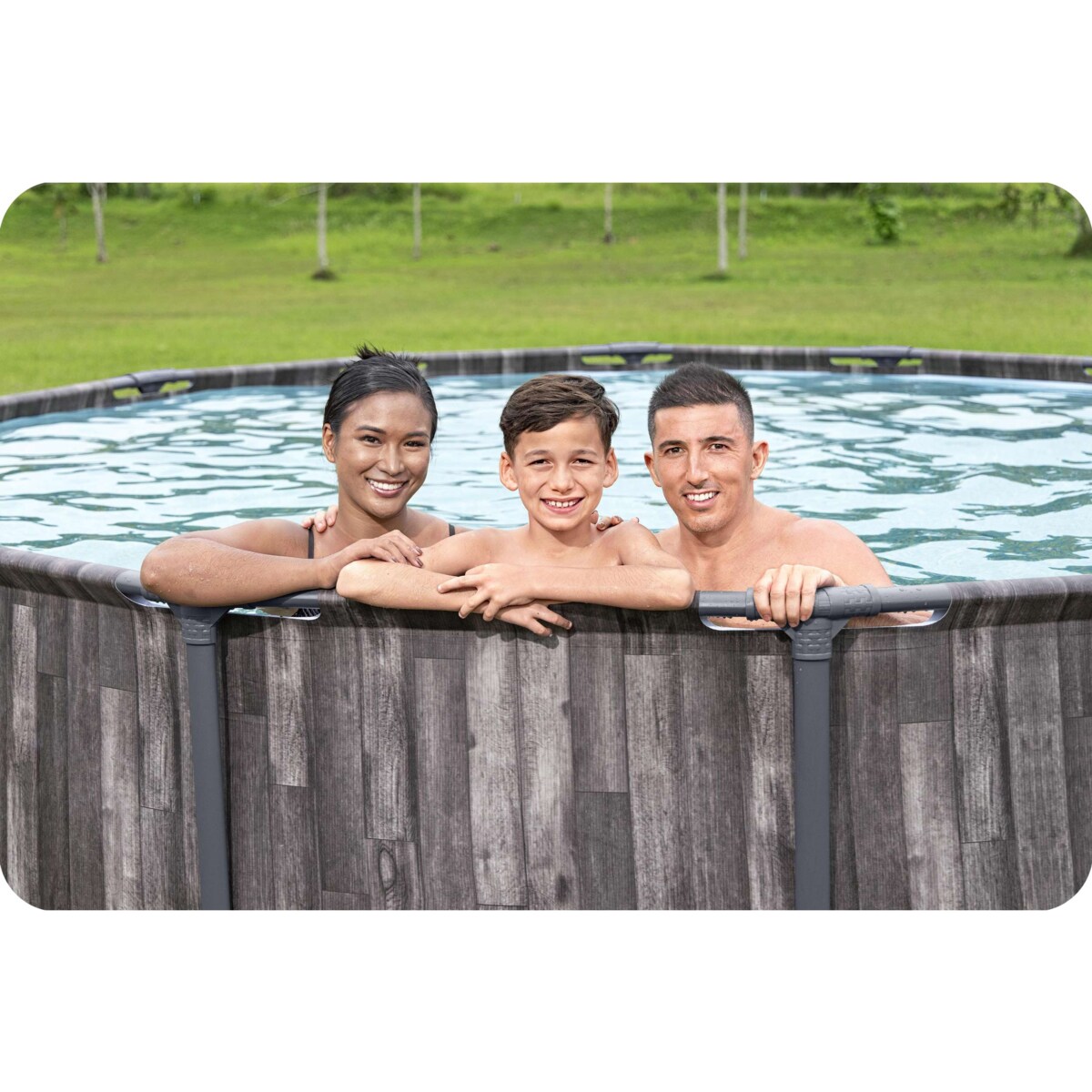 Basen ogrodowy stelażowy 427x107 cm Bestway 5614Z