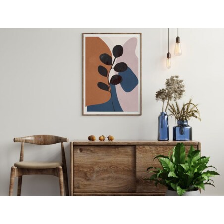 Poster Story, Plakat, Obraz - Delikatna Gałązka i Kształty No2, wymiary 70 x 100 cm